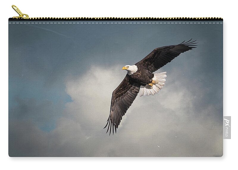 American Bald Eagle Carry-all Pouch featuring the photograph Artistic American Bald Eagle 2017-1 by Thomas Young