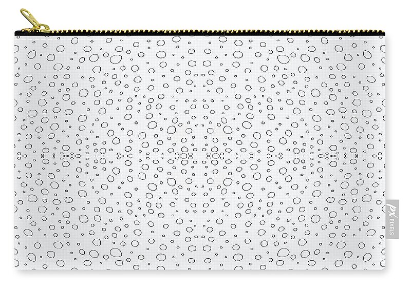 Urban Carry-all Pouch featuring the digital art 033 Bubbles by Cheryl Turner