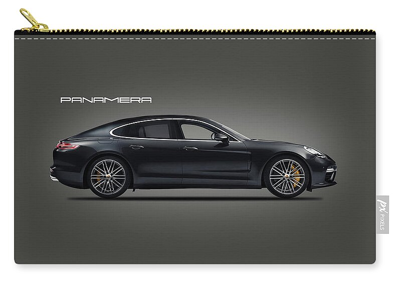 Porsche Panamera Zip Pouch featuring the photograph The Panamera by Mark Rogan