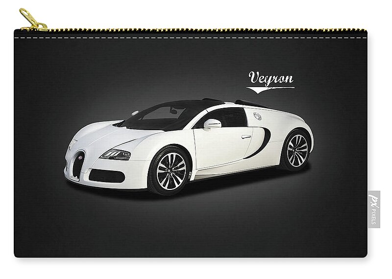 Bugatti Veyron Carry-all Pouch featuring the photograph Bugatti Veyron by Mark Rogan