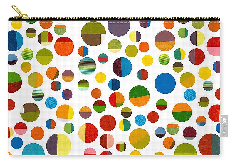 Toys Zip Pouch featuring the digital art Found My Marbles 2.0 by Michelle Calkins