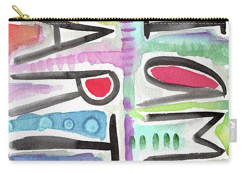 I Am Art Carry-all Pouch featuring the painting I Am ART by Linda Woods