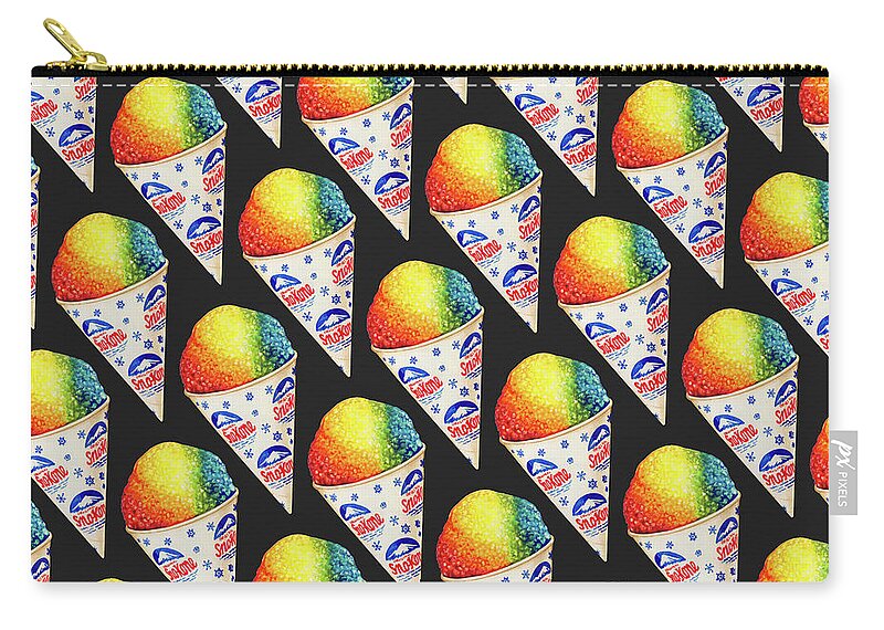 Food Zip Pouch featuring the painting Snow Cone Pattern by Kelly Gilleran