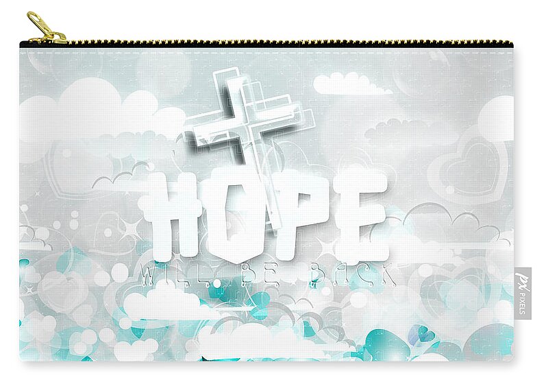 Jesus Zip Pouch featuring the digital art A heart for JESUS by Payet Emmanuel