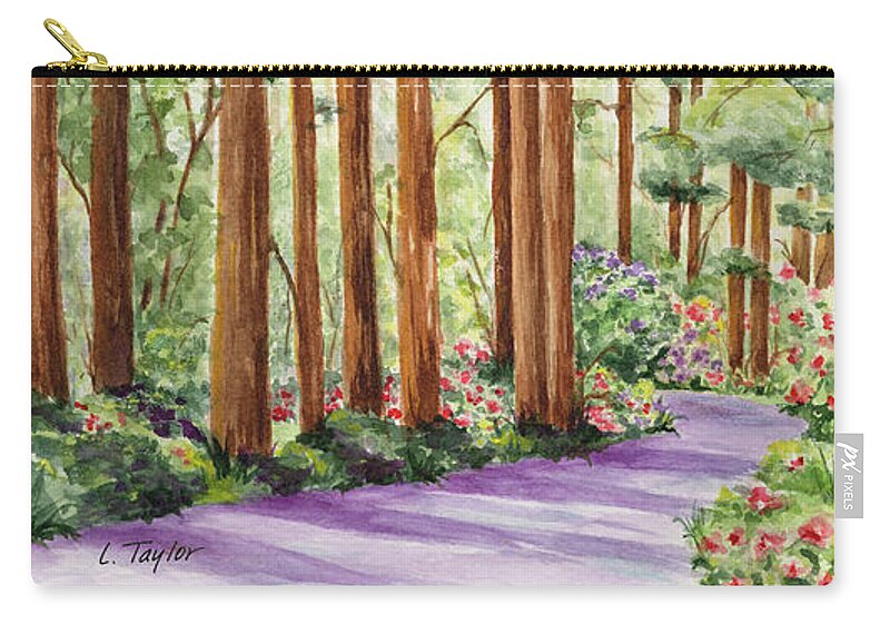 Forest Carry-all Pouch featuring the painting Standing Tall by Lori Taylor