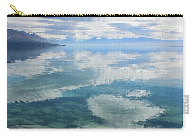 Lake Zip Pouch featuring the photograph As Above So Below by Joanne West