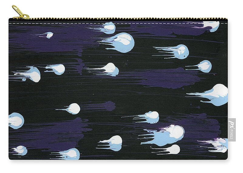 Abstract Carry-all Pouch featuring the painting As Angels Fall by Matthew Mezo