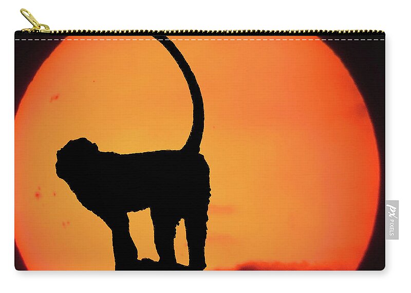 Vector Zip Pouch featuring the photograph As the day ends by Martin Newman