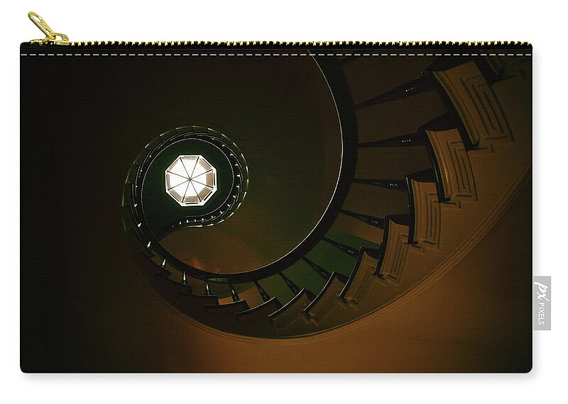 Spiral Zip Pouch featuring the photograph Ascending to Light by Andrea Platt