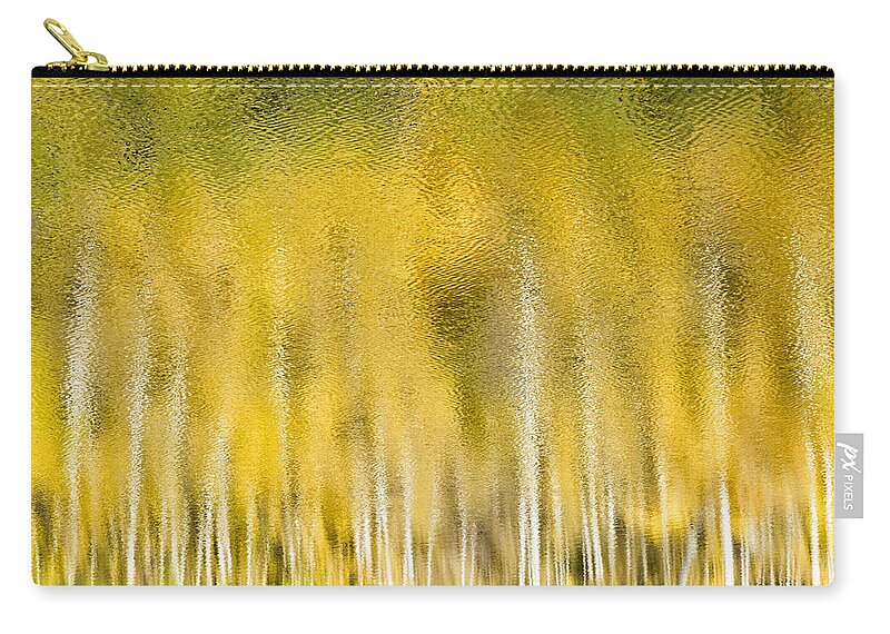 Abstract Zip Pouch featuring the photograph Aspen Abstract by Denise Bush