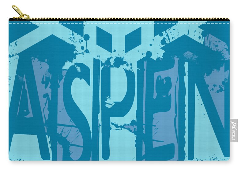 Aspen Zip Pouch featuring the digital art Aspen by David G Paul