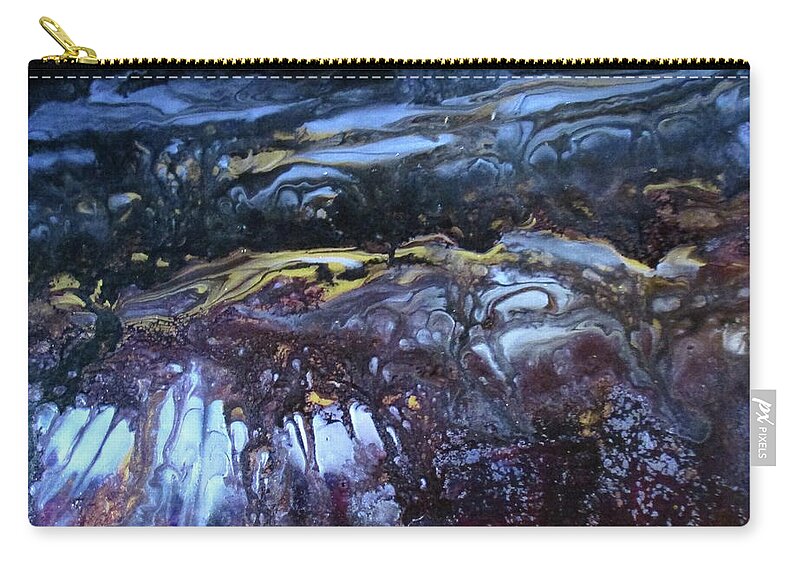 Ice Zip Pouch featuring the painting Moonlight Magic by Janice Nabors Raiteri