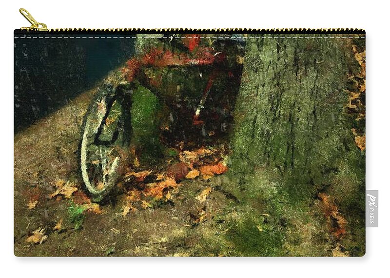 Landscape Zip Pouch featuring the painting At the Edge of the World by RC DeWinter