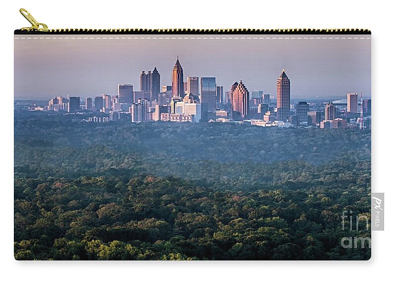 Atlanta Buildings Carry-all Pouch featuring the photograph Atlanta Skyline by Doug Sturgess