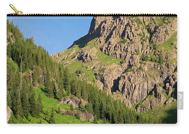 Colorado Zip Pouch featuring the photograph Atlas Mine by Steve Stuller