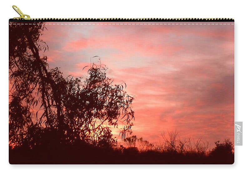 Red Zip Pouch featuring the photograph Aurora III by Maria Aduke Alabi