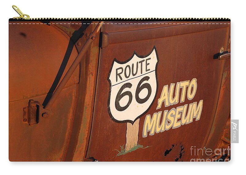 Route 66 Zip Pouch featuring the photograph Auto Museum by Jim Goodman