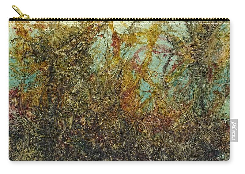 Autumn Zip Pouch featuring the painting Autumn 2 by David Ladmore