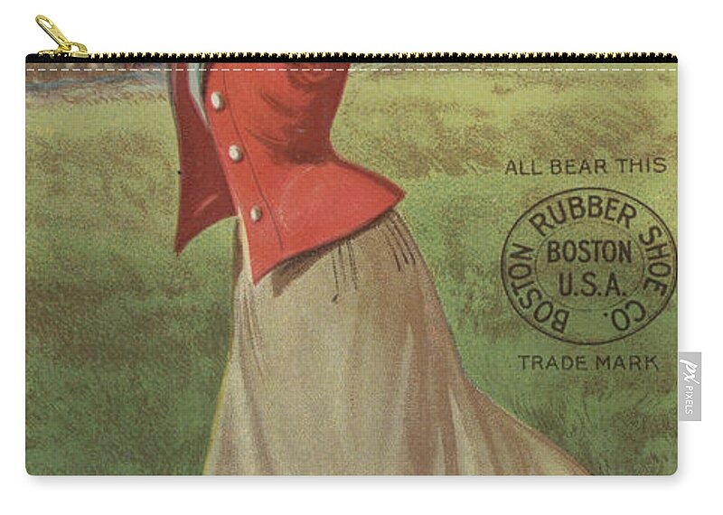 Ephemera Zip Pouch featuring the painting Autumn by American School