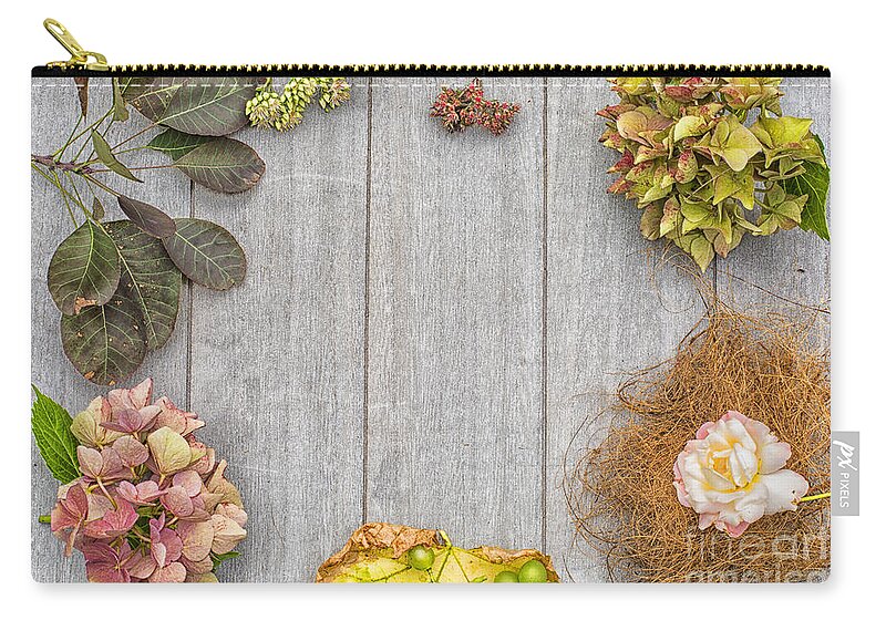 Abundance Zip Pouch featuring the photograph Autumn and Thanksgiving concept by Patricia Hofmeester
