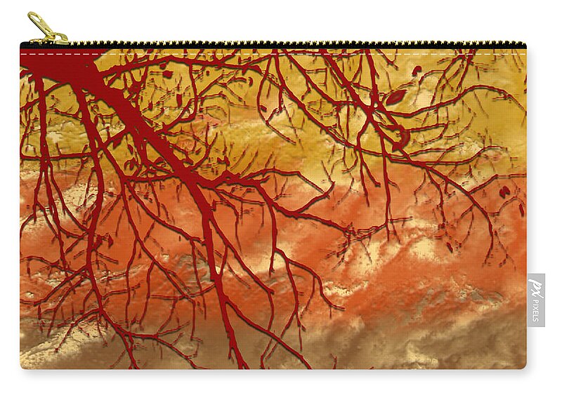 Autumn Zip Pouch featuring the digital art Autumn Art by Milena Ilieva