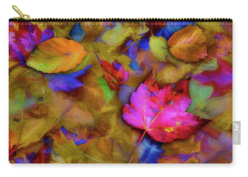 Autumn Breeze Zip Pouch featuring the photograph Autumn Breeze by Paul Wear