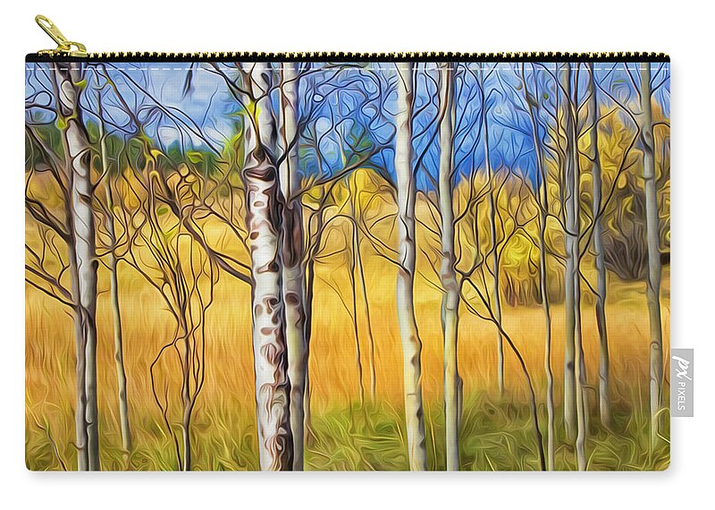Autumn Zip Pouch featuring the photograph Autumn Colours by Theresa Tahara