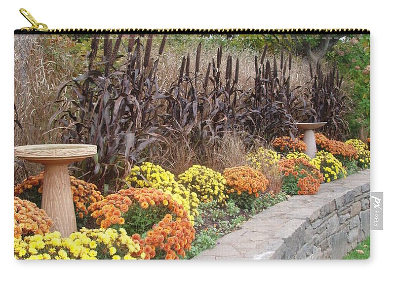 Autumn Zip Pouch featuring the photograph Autumn Display by Allen Nice-Webb