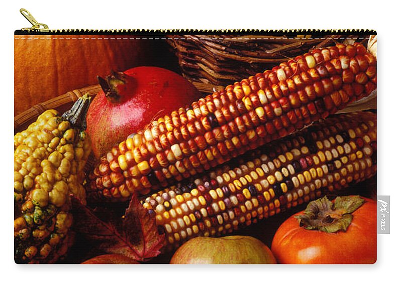 Autumn Zip Pouch featuring the photograph Autumn harvest by Garry Gay