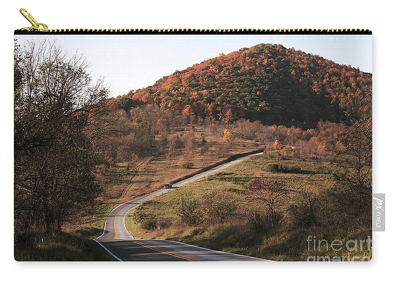 Autumn Zip Pouch featuring the photograph Autumn Hill near Hancock Maryland by William Kuta