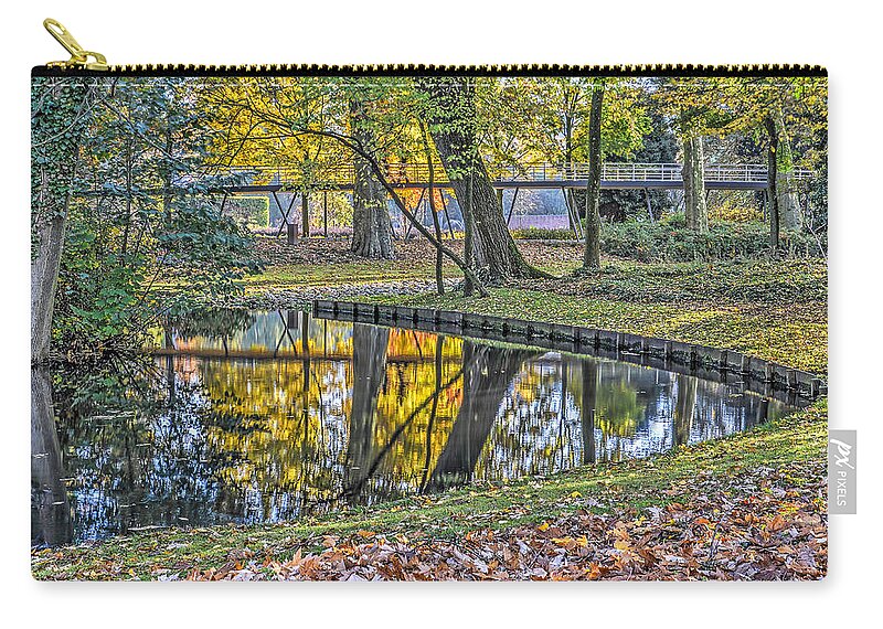 Park Zip Pouch featuring the photograph Autumn in Museum Park, Rotterdam by Frans Blok