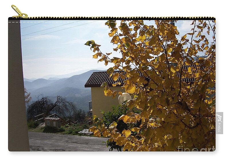 Autumn Zip Pouch featuring the photograph Autumn Leaves by Judy Kirouac