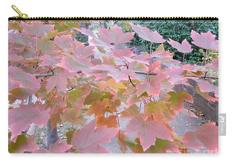 Photography Zip Pouch featuring the photograph Autumn Pink by Nancy Kane Chapman