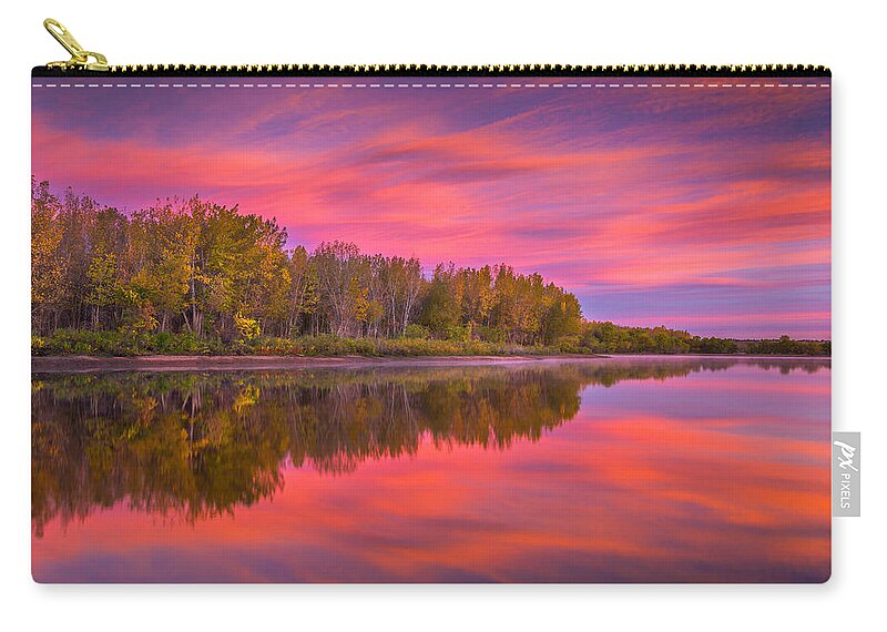 Clouds Zip Pouch featuring the photograph Autumn Splendor by Darren White