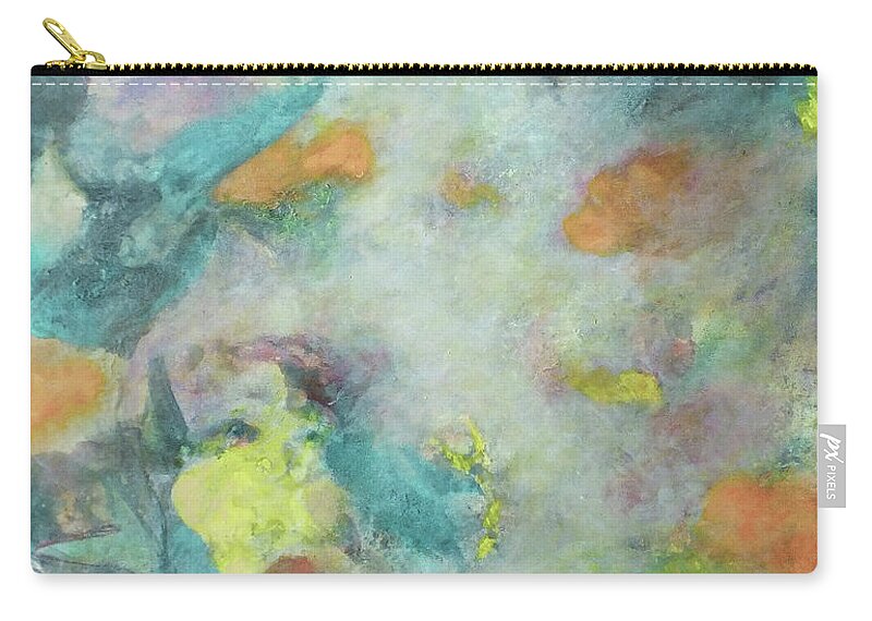Fall Scene Zip Pouch featuring the painting Autumn Wind by Marc Dmytryshyn