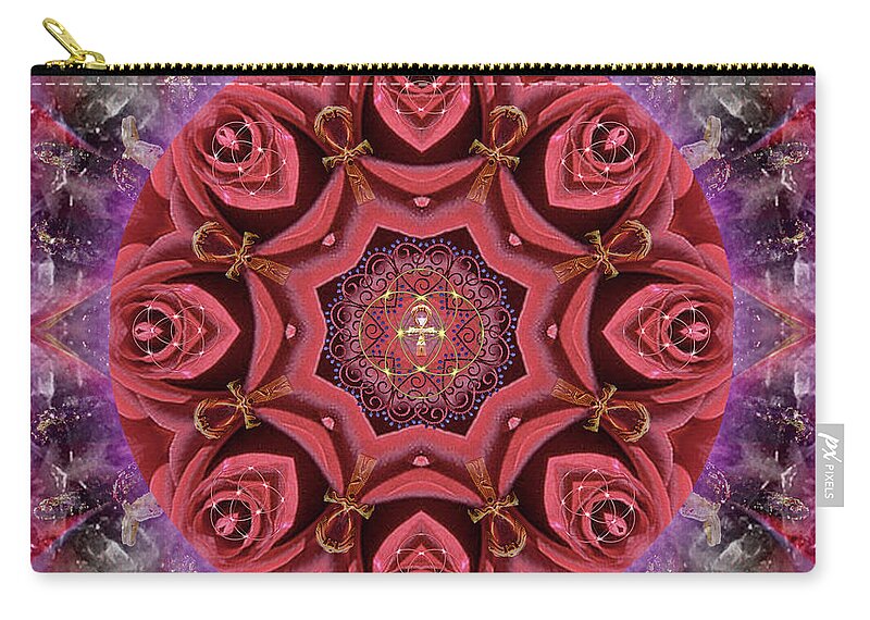 Rose Zip Pouch featuring the photograph Awakening by Alicia Kent