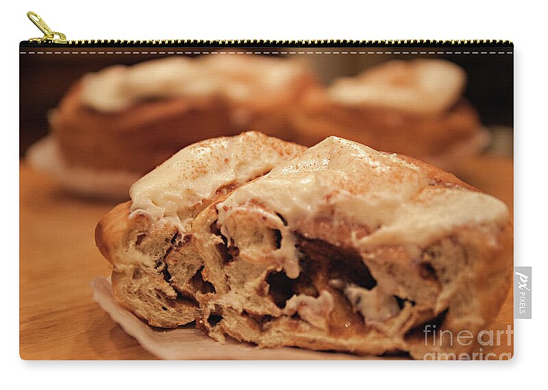 Cinnamon Rolls Zip Pouch featuring the photograph Awesome Cinnamon Rolls by Sherry Hallemeier