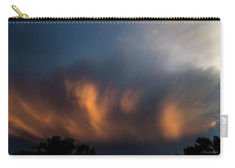Clouds Zip Pouch featuring the photograph Awesomeness by Karen Slagle
