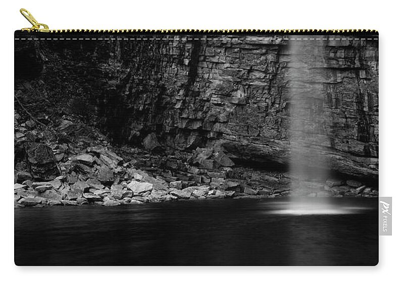 Waterfall Zip Pouch featuring the photograph Awosting Falls in Spring #4 by Jeff Severson