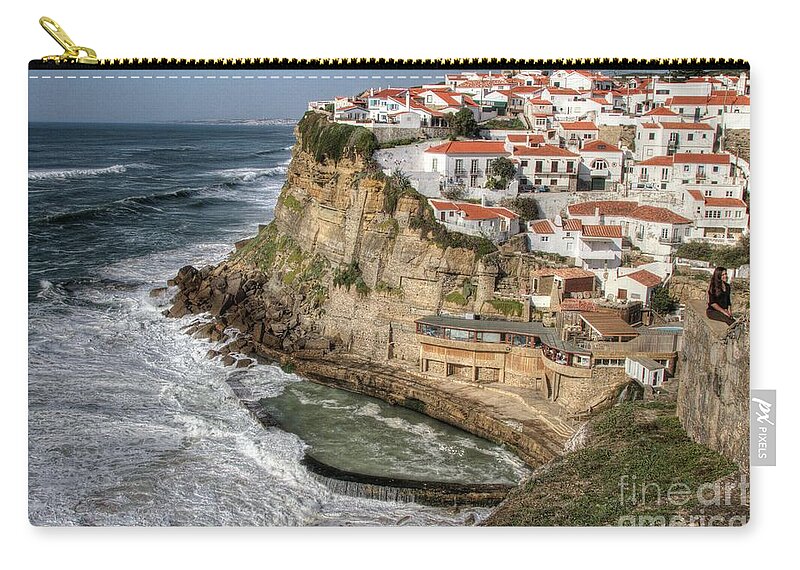 Coast Zip Pouch featuring the photograph Azenhas do Mar by Heiko Koehrer-Wagner