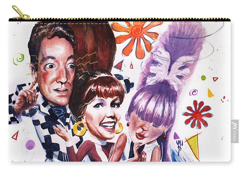 B-52's Carry-all Pouch featuring the painting B-52s by Ken Meyer jr