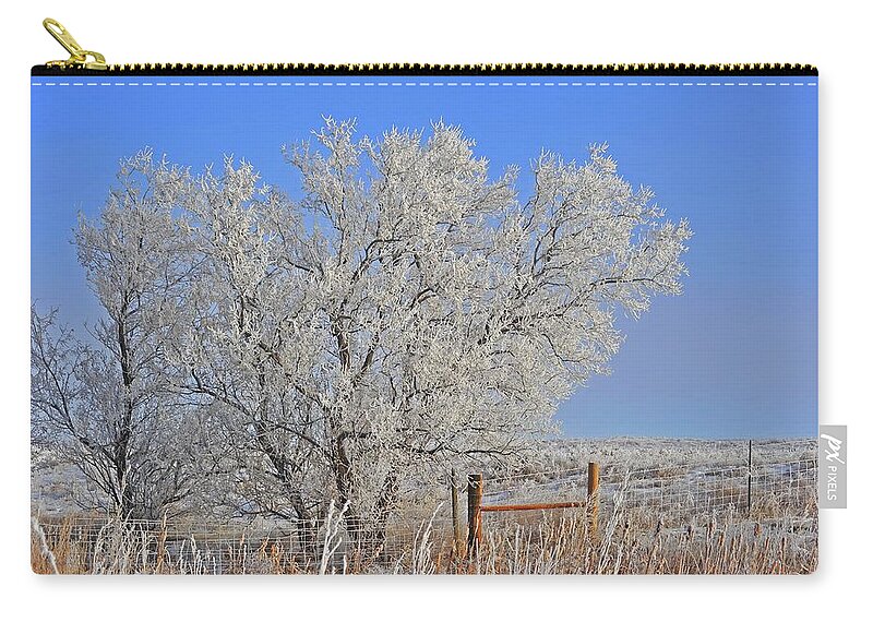 Winter Zip Pouch featuring the photograph Baby It's Cold Outside by Amanda Smith