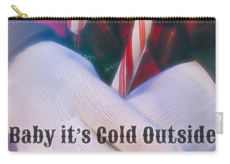 Cold Zip Pouch featuring the photograph Baby It's Cold Outside by Steph Gabler