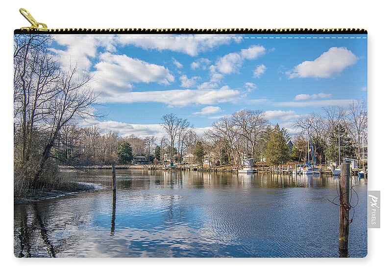 Water Zip Pouch featuring the photograph Back Creek Annapolis MD by Charles Kraus