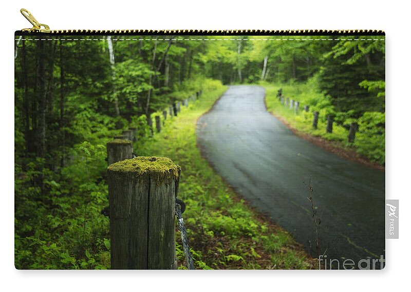 Road Zip Pouch featuring the photograph Back Road by Alana Ranney