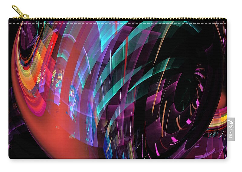 Phil Sadler Zip Pouch featuring the digital art Back To Square One by Phil Sadler