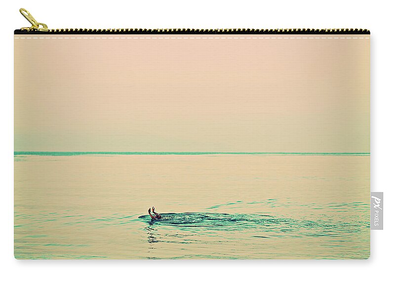 Surfing Zip Pouch featuring the photograph Backstroke by Nik West