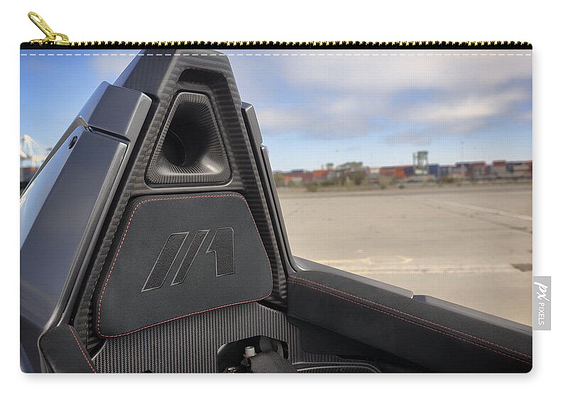 Bacmono Zip Pouch featuring the photograph BACMono Air Intake by ItzKirb Photography