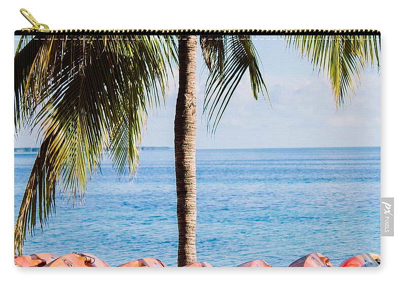 Bahamas Zip Pouch featuring the photograph Bahama Vibes by Parker Cunningham