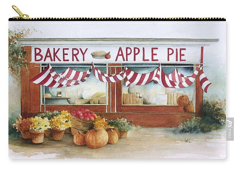 Bakery Zip Pouch featuring the painting Bakery by Lael Rutherford